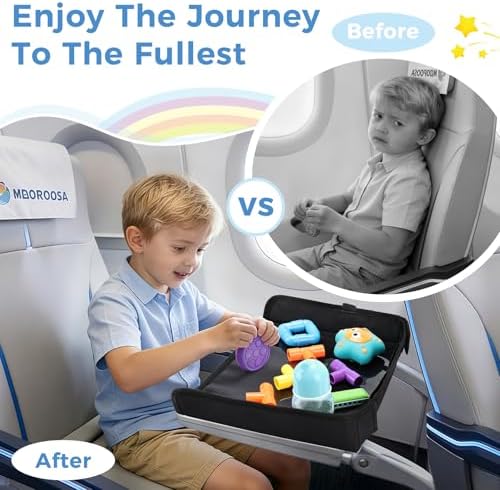 COOLBEBE Airplane Tray Table Cover, Foldable Travel Tray Cover — view 4