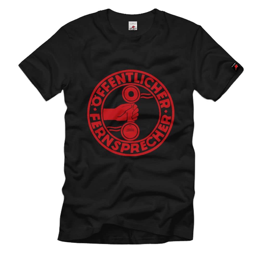 Téléphonie publique t-shirt noir imprimé taille 3XL - 3