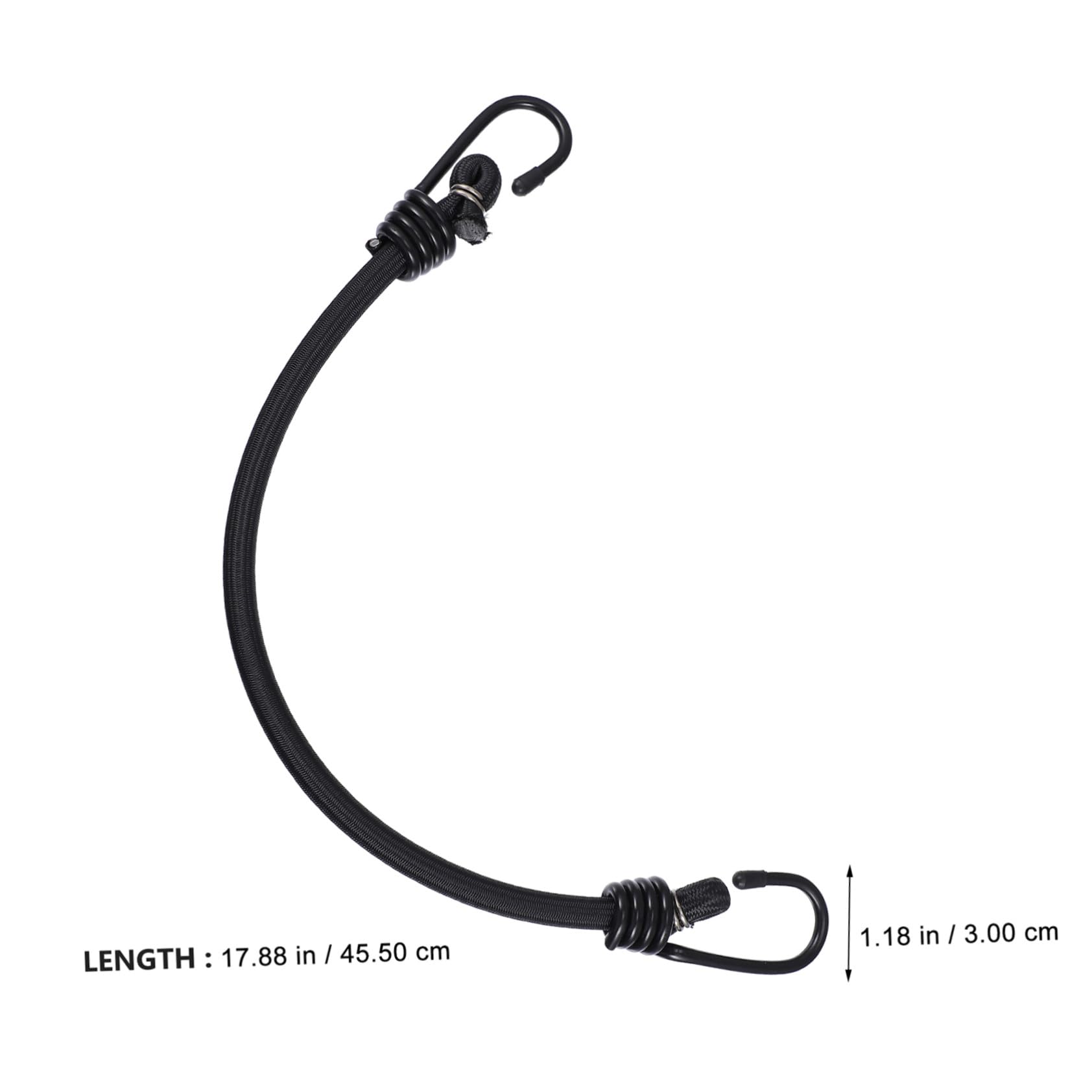 HOMSFOU 6 Pezzi Corde Elastiche con Ganci Resistenti per Esterni Campeggio e Auto Cinghie Elastiche Compatte per Fissaggio Bagagli Portabici e Teloni