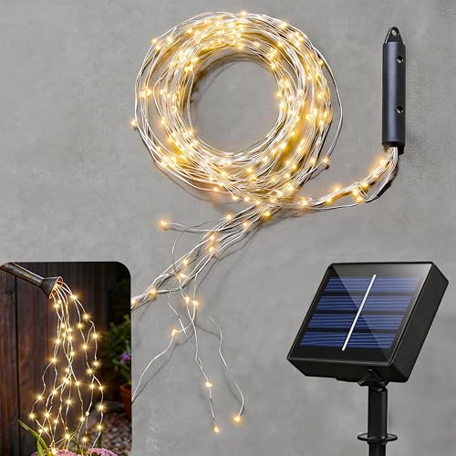 soltuus Solar Fairy String Lights Outside, Multi Strand 180