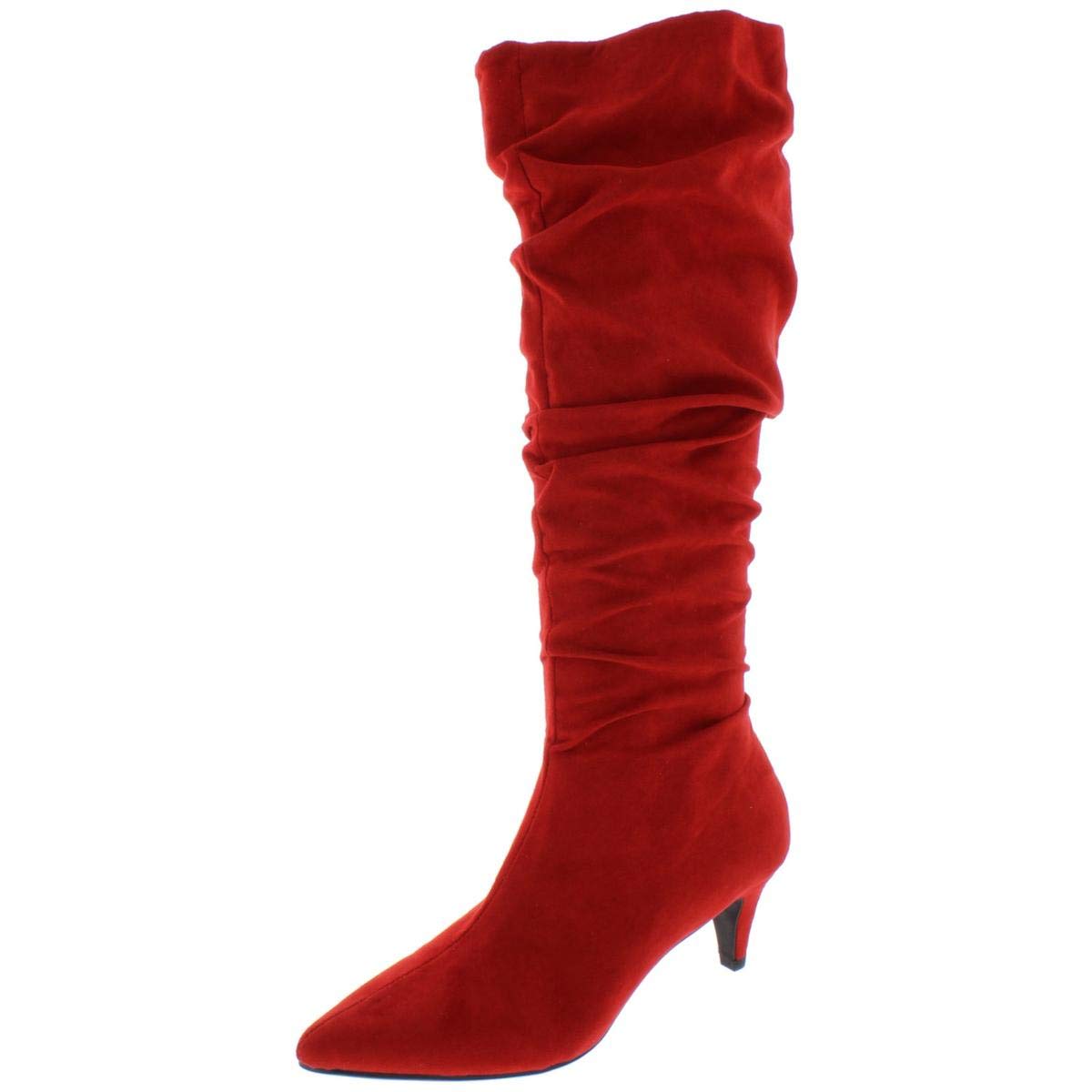 bar IIIWomens Edina Fabric Pointed Toe Knee High Fashion Boots