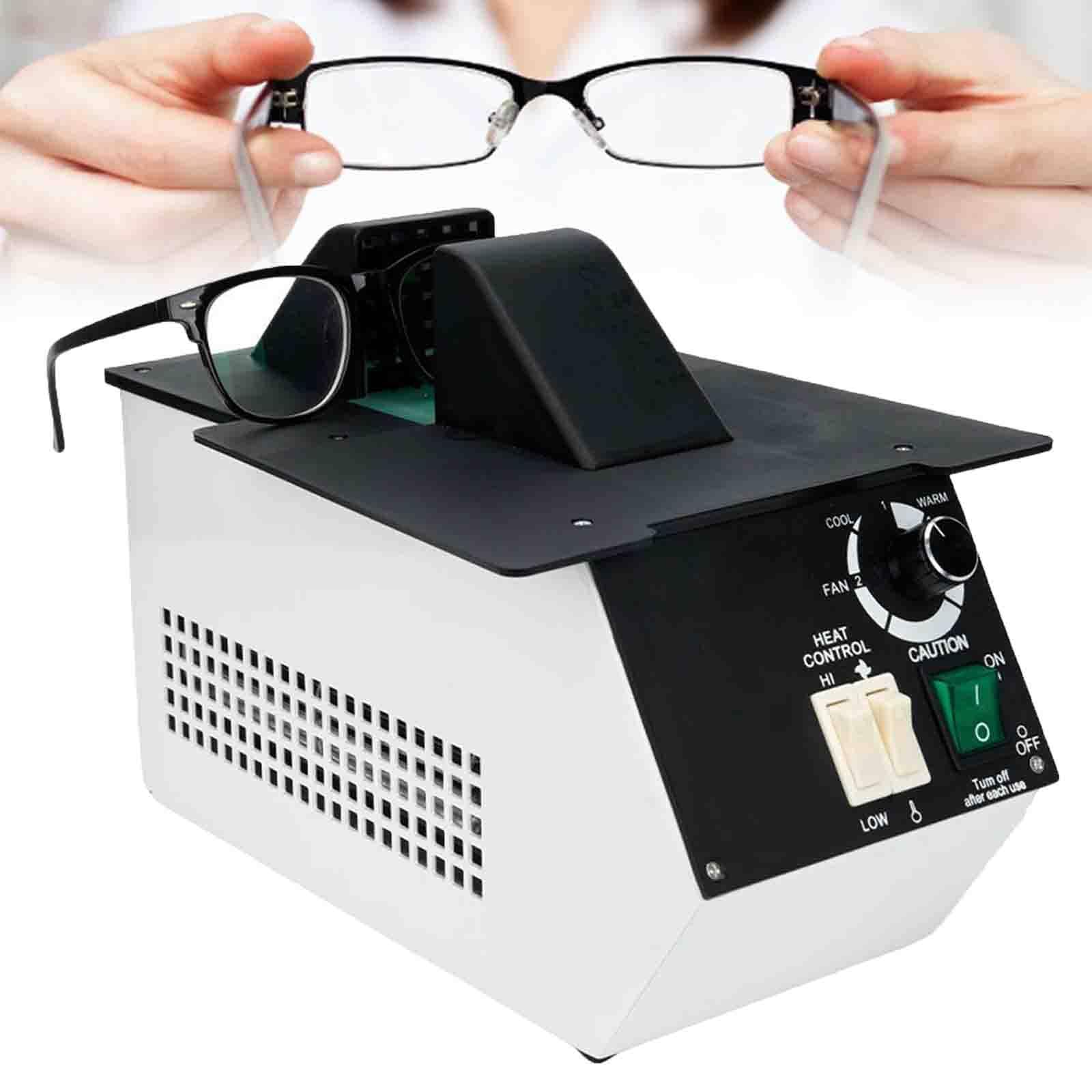 PtaTritious Eyeglasses Frame Heater, Optical Eyeglasses Frame Warmer, 1500W Eyeglass Heating Equipment, Hot and Cold Air Switching, 80℃-130℃, for Eyeglasses Frame Processing Industries and Shop