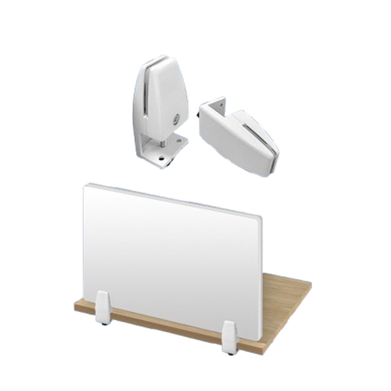 Cloison de bureau en PVC blanc pour créer un espace de travail individuel