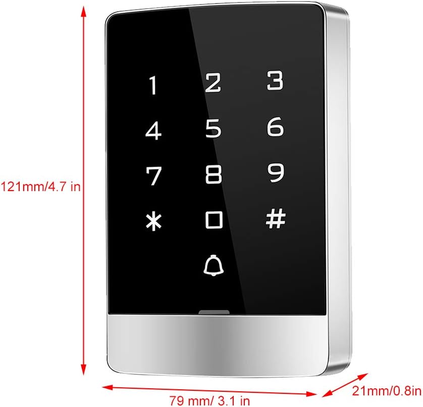 Person using a proximity card to access the BROLEO T9-W system