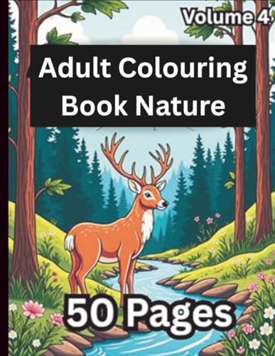 adult colouring book nature