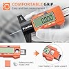 Preciva 2pcs Tyre Tread Depth Gauge, 0-25.4 mm/Inch Digital Precision Tire Surface Checker UK Measuring Tool with Large LCD Screen for Cars, Trucks, Motos, Orange #4