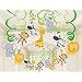 Packingmaster 30Ct Jungle Animals Hanging Swirl Decorations for Forest Theme Birthday Baby Shower Festival Party