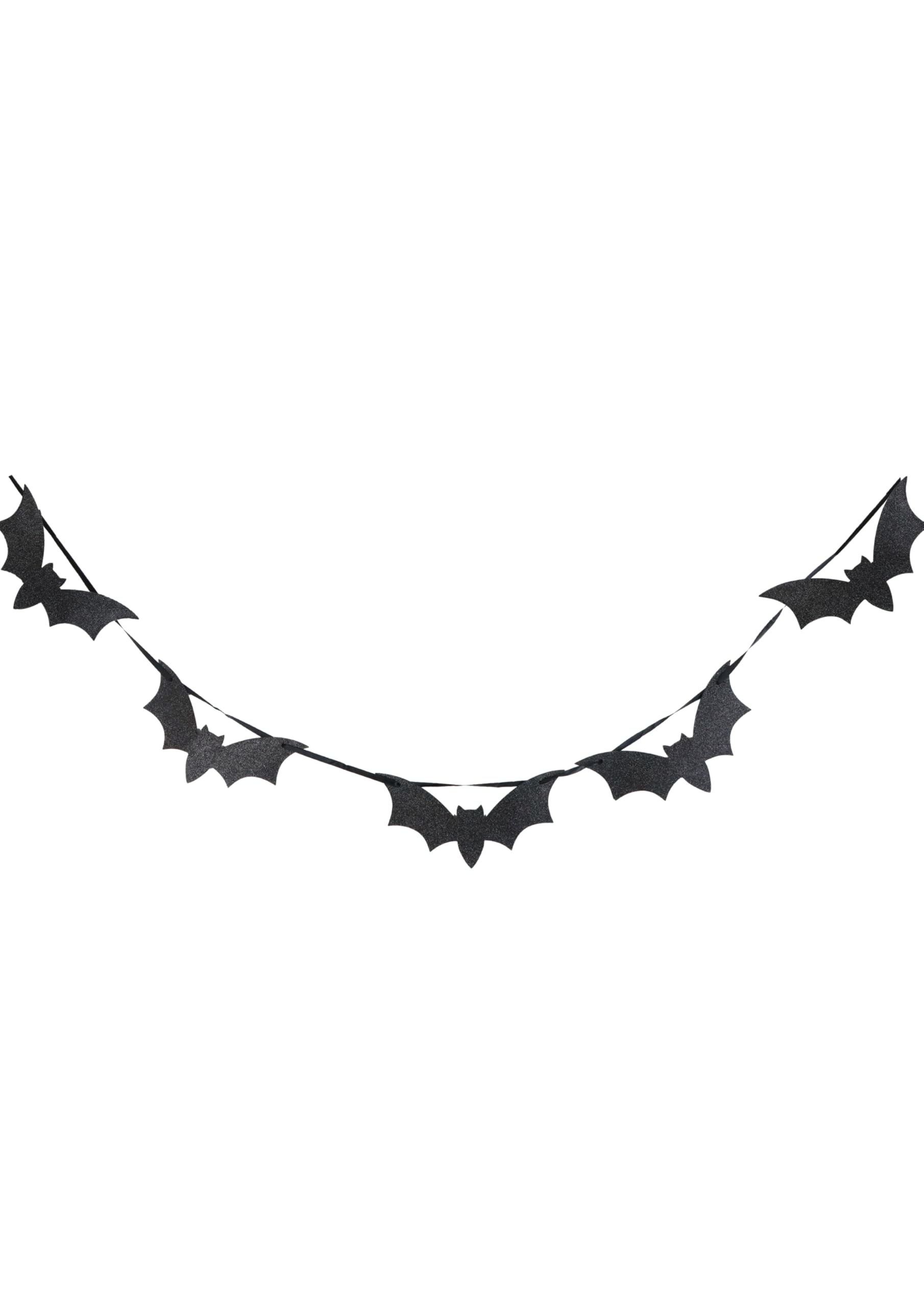 HENBRANDT Halloween Bat Bunting Decoration - 3M Long Black Gothic Party Banner Spooky Hanging Garland for Haunted House Party Decor Events