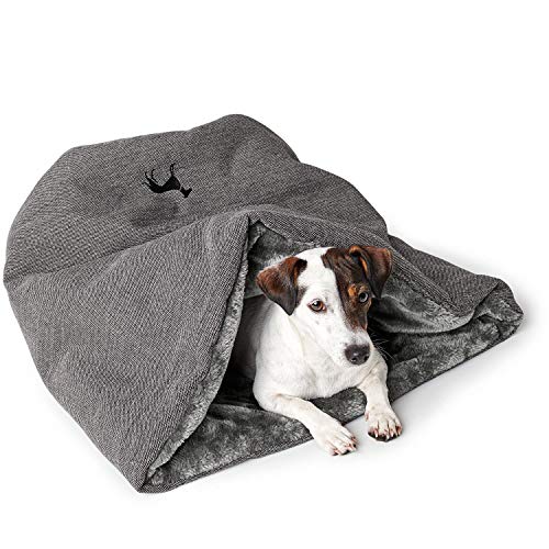 HUNTER Livingston Variabler Hunde- und Katzenschlafplatz, mit weichem Plüsch Farbe anthrazit, Größe one-Size