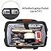 LUXJA Breast Pump Bag with Compartments for Cooler Bag and Laptop, Breast Pump Backpack with 2 Options for Wearing (Fits Most Major Breast Pump, Suitable for Working Mothers), Black