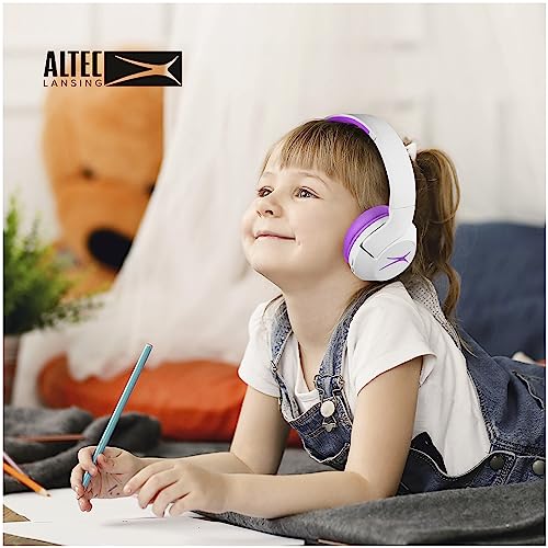 Image of Altec Lansing Kid Safe Noise Cancelling Wireless Headphones 15H Battery, 85dB Volume Limit, Foldable Design Powerful Sound, Active Noise Cancellation Perfect for Kids Ages 7+