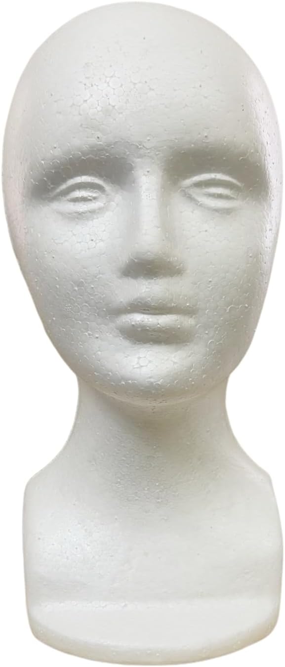 ican Foam Wig Head ,female Mannequin Wig Holder Stand Small ( White