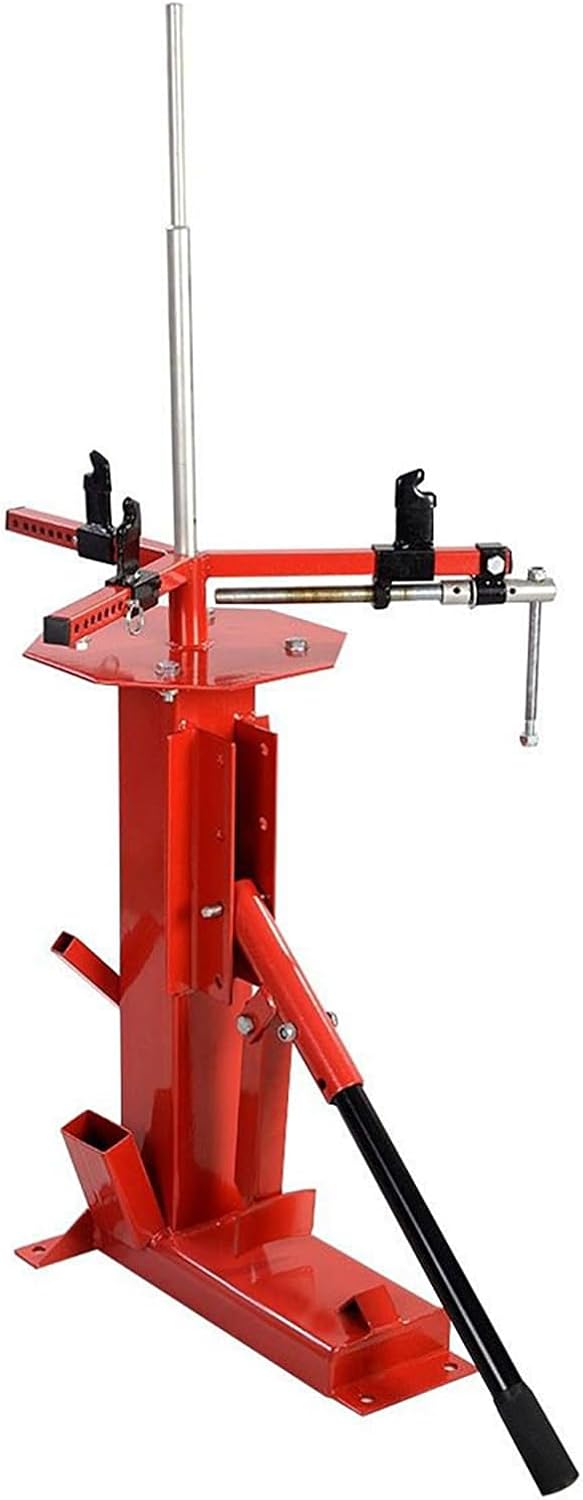Manual Tire Changer, Tire Changing Machine, Changing Tool for 4" to 16-1/2" Tires, High Strength Steel, Hand Bead Breaker Mounting Tool, Tires Change Stand for Motorcycles, ATVs, Trailers, Car, Red