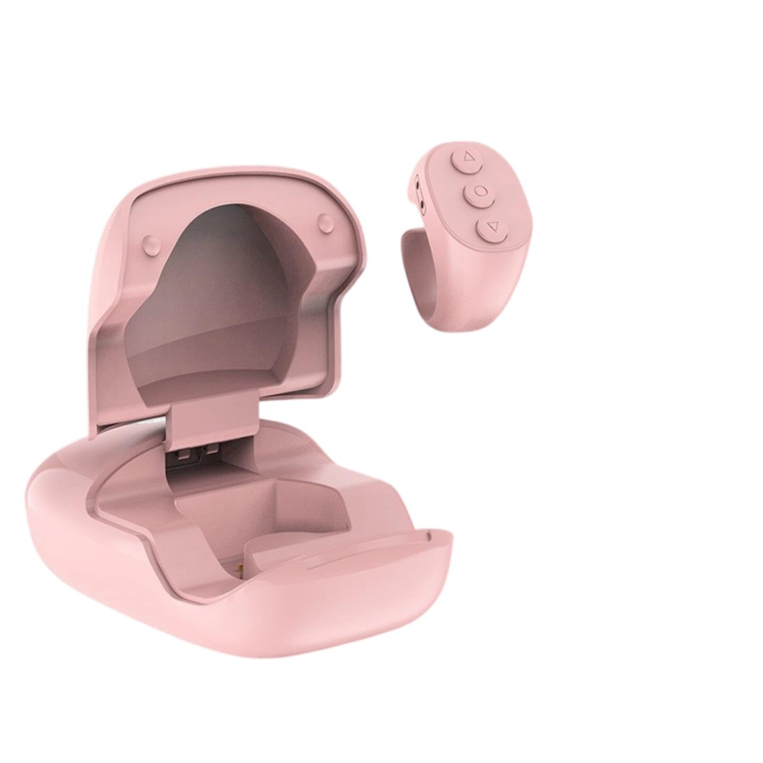Wearable Phone Controller with Charging Case Rechargeable Band Controller Control Wireless Smart Band Compact for Creators, Readers, Selfies, Pink Jx-06 W-case|Remotes & Shutter Releases|Ca-image-43