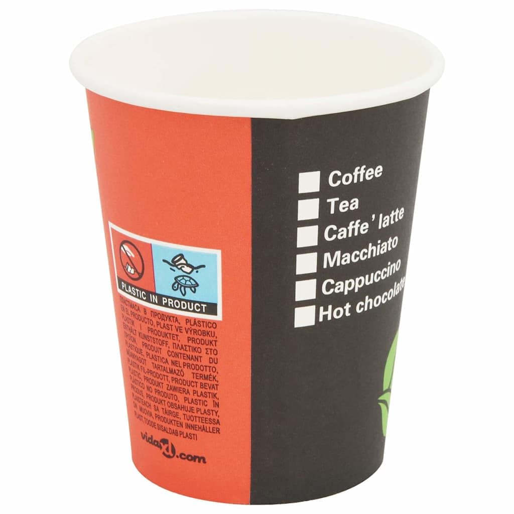 Bicchiere da caffè usa e getta 1000 pezzi Carta 240 ML (8 once) Bicchieri usa e getta Tazza per caffè, Cureaux ed eventi