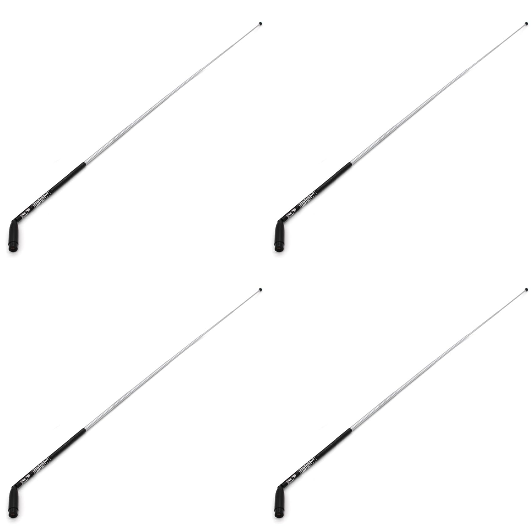 4X SRH789 SMA Male 95-1100 MHz składana antena teleskopowa