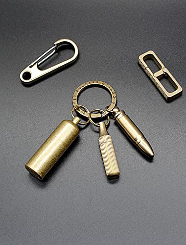 Ppfish Mini Brass Lighter - Edc Peanut Lighter Keychain - Waterproof Fire Starter Especially For Survival And Emergency Use #TOP5