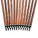 NIKA ARCHERY 30 inch Feather Carbon Arrows Wood Camo Shaft SP400 for Outdoor Target Hunting 12 pcs