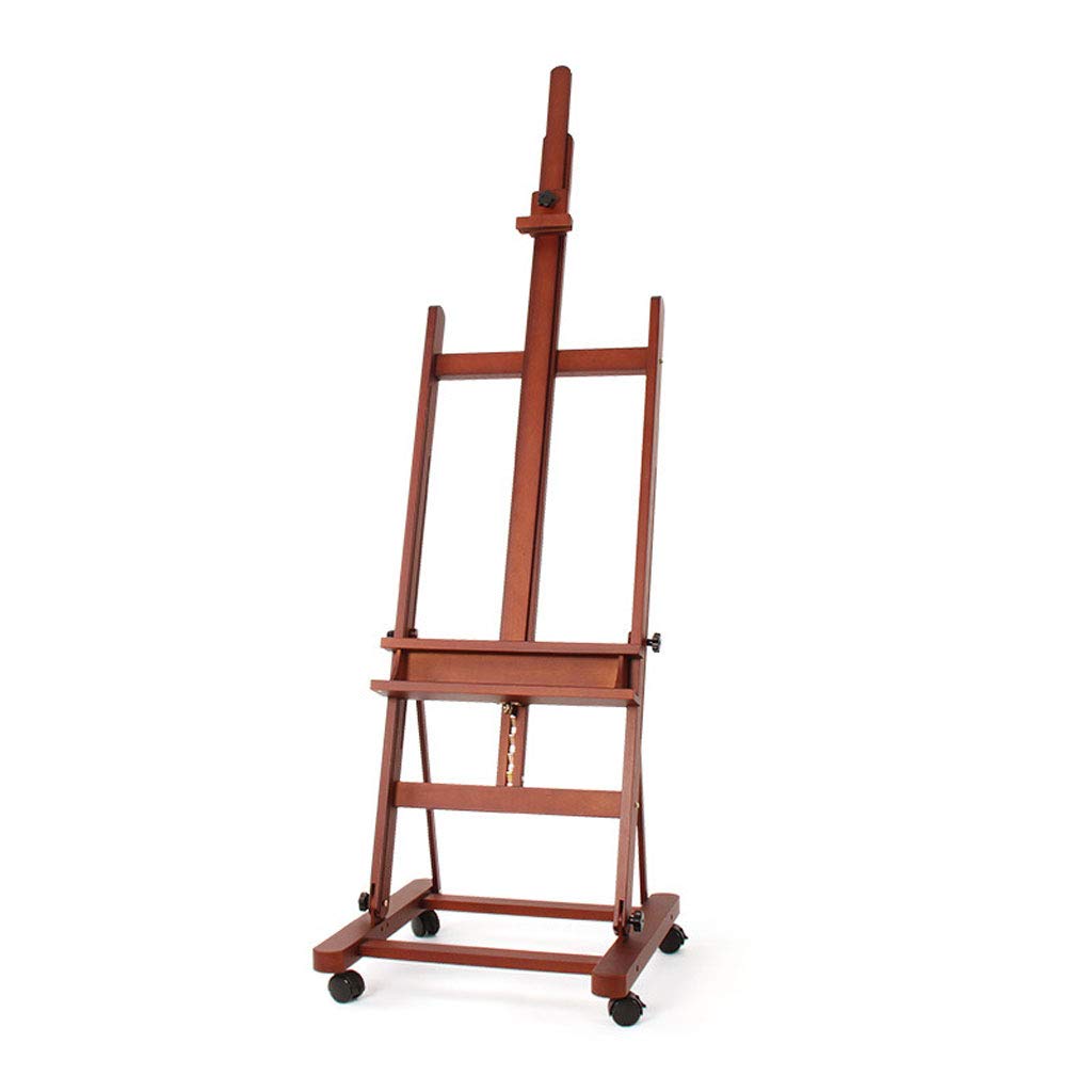 NGDFGR Easel Easel Display Easel Drawing Board Walnut Color Floor Easel Advertising Real Estate Studio Exhibition Frame Increase Solid Painting,