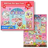 Messy goes to OKIDO 50-teiliges Puzzle, Körperklinik-Puzzles für Kinder ab 4 Jahren, Puzzles für Kinder