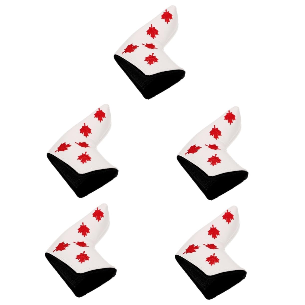 BESPORTBLE 5st Golfschläger-Abdeckung Golfbürste Golfclub Putter Kopfbedeckungen Golffahnen Golfkeile Golfschlägerpolitur Schützend Golf-mesh-Eisen Rillenschärfer Golf Golfrute Weiß Pu-Leder