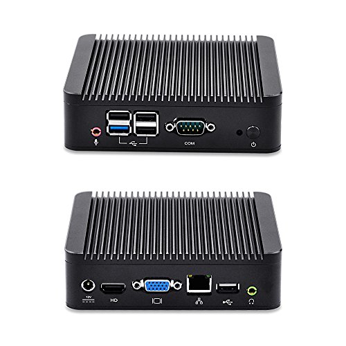 Cheapest Barebones fanless Mini pc with Quad Core J1900 Baytrail CPU Qotom-Q190n