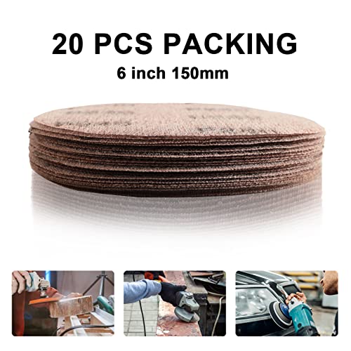 Kcmell 20PCS 150mm Mesh Sanding Discs 600 Grit, 6 Inch Hook and Loop Sanding Pads - Image 4