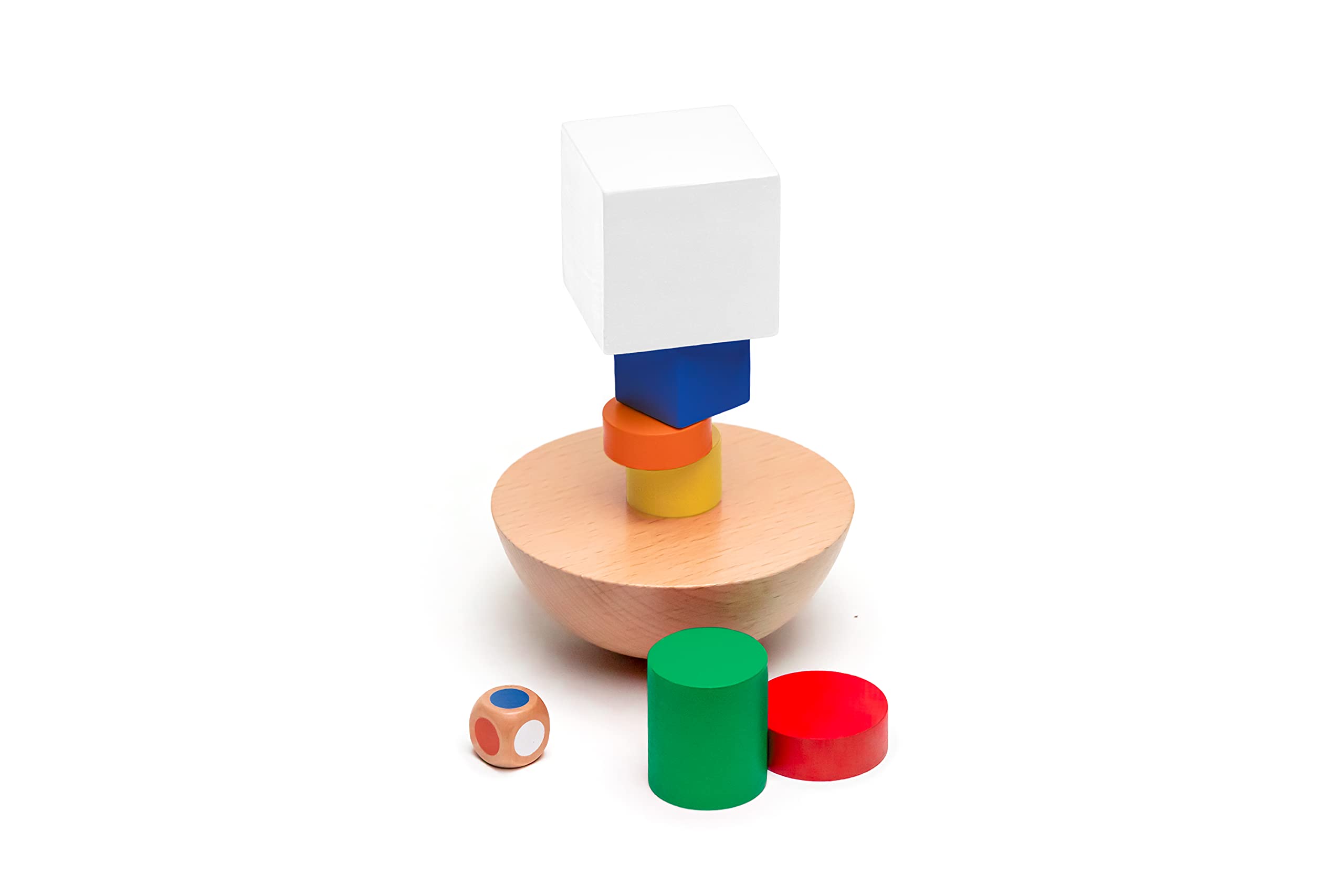 TIVUNORON Giochi Montessori di Equilibrio per la Famiglia, Gioco Della Torre Impilabile, Gioco da Tavolo per L'equilibrio, Giochi per Torre di Blocchi, Regali per Bambini e Bambine, per 3+ Anni