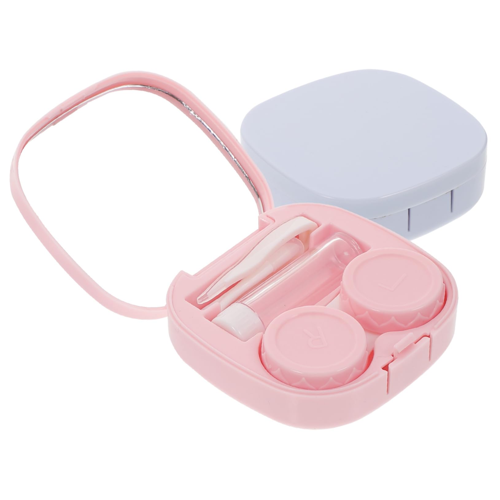 CALLARON 10 Set custodia per lenti a contatto portatile Astuccio custodia per gli occhiali occhio alimentazione dei contatti porta contatti sostituibile Bicchiere