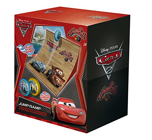 Dickie-Spielzeug 203089516 - Disney Cars 2 - Wheelies Jump Ramp, Rampe inklusiv 2 Wheelies, Rampe: 15 x 9 cm, sortiert – Bild 4