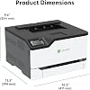 طابعة ليزر ملونة Lexmark CS431dw مع شاشة لمس تفاعلية، أمان كامل الطيف وسرعة طباعة تصل إلى 26 جزء في المليون، أبيض، صغير (4-سلسلة) (40N9320)