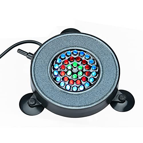 Lampe Bulle Aquarium Submersible, Lumière Bulle d'air Auto Changement de Couleur, 36 LED Éclairage Décoration Lumière Colorée avec Bulle d’Air