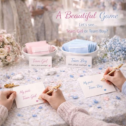 Image of Celebrations Baby Shower Party Activity Envelopes, Fun Baby Shower Game Cards for Guests & Family, Celebration Blessing Cards for Blessings & Wishes - Pack of 20