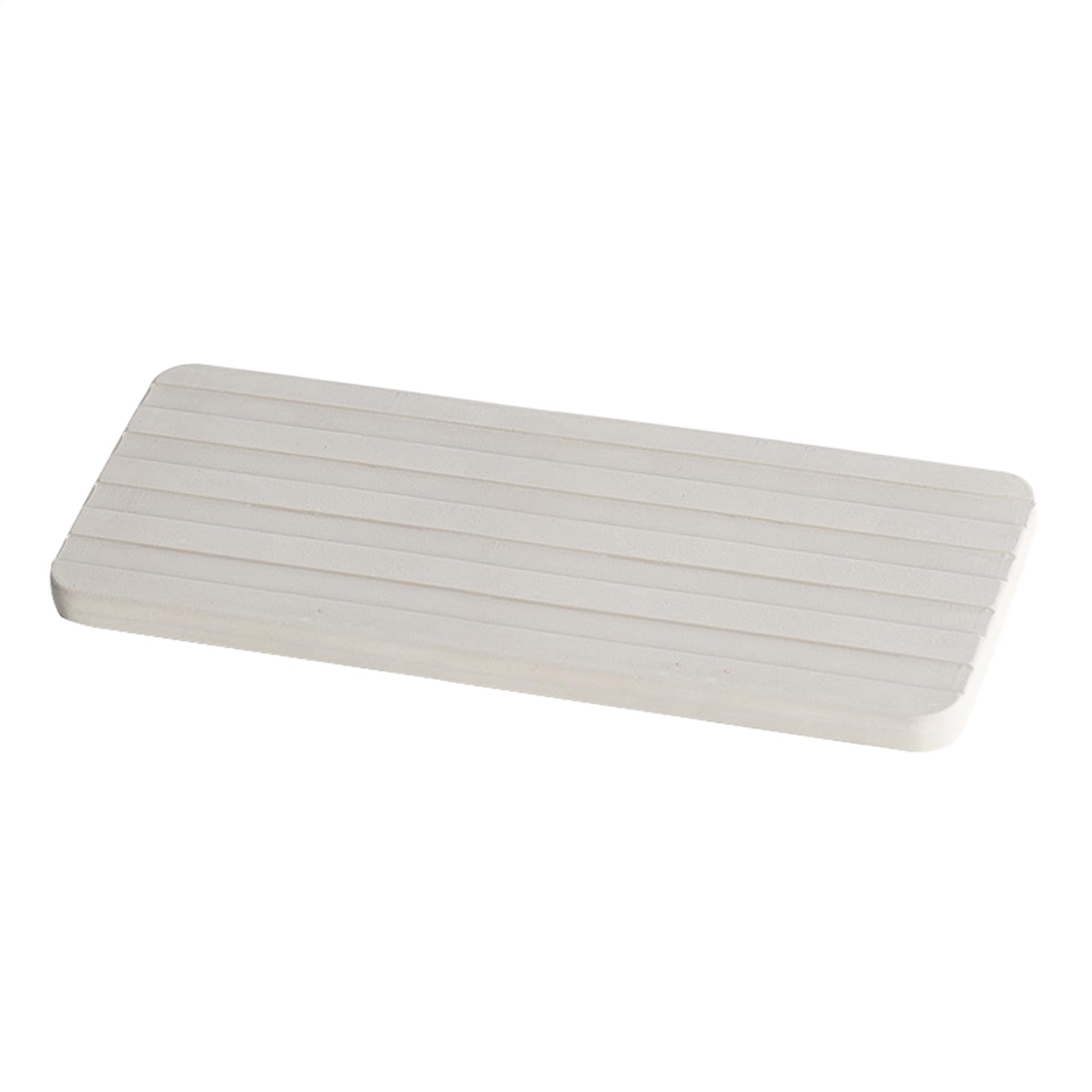 Plateau en diatomite absorbant et antidérapant de 22x9 cm pour éponge de cuisine et tasses