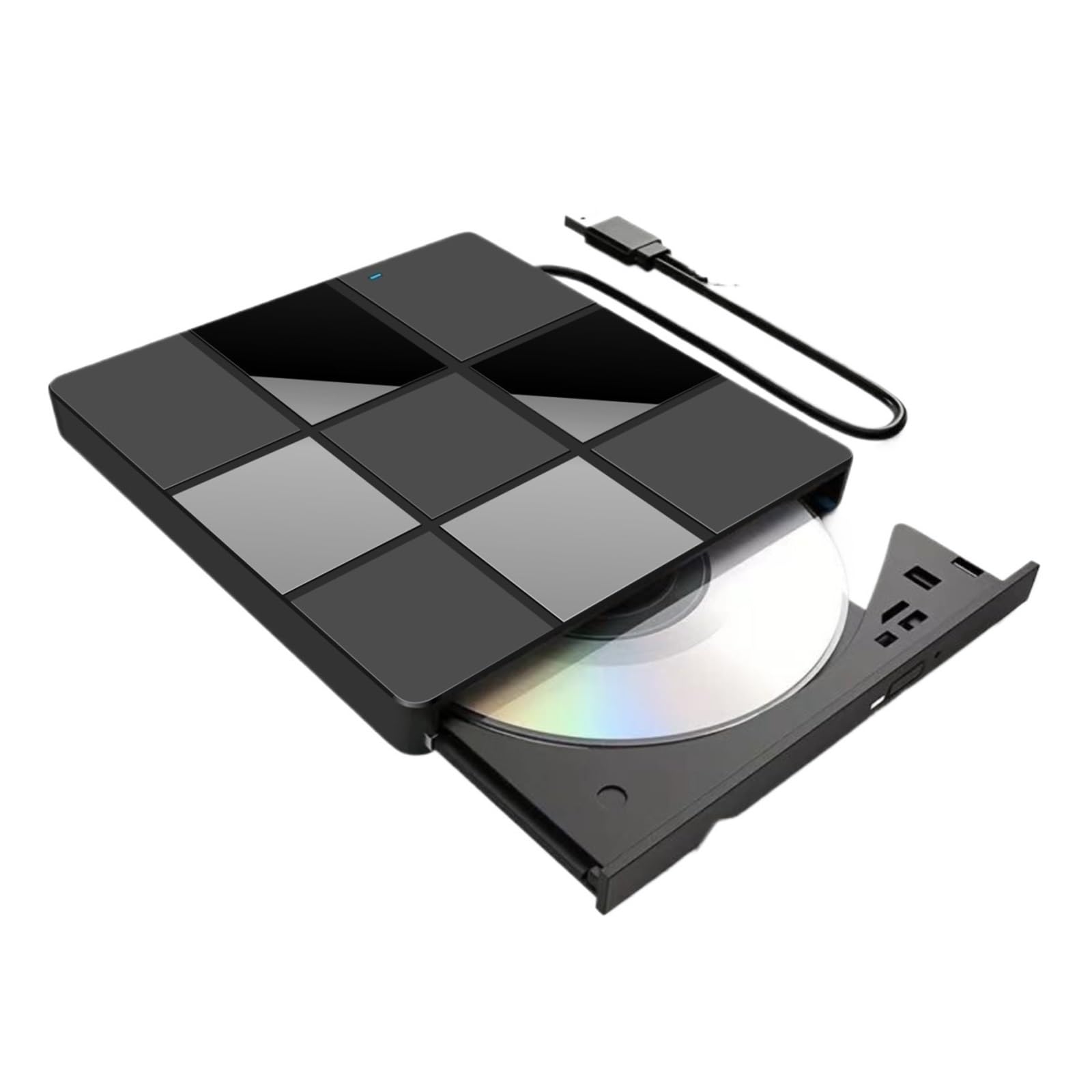 Lettore DVD, Unità ottica portatile USB 3.0 Type-C 7 in 1 UHD 4K Blu-ray BD DVD Burner(Blu-ray Player)