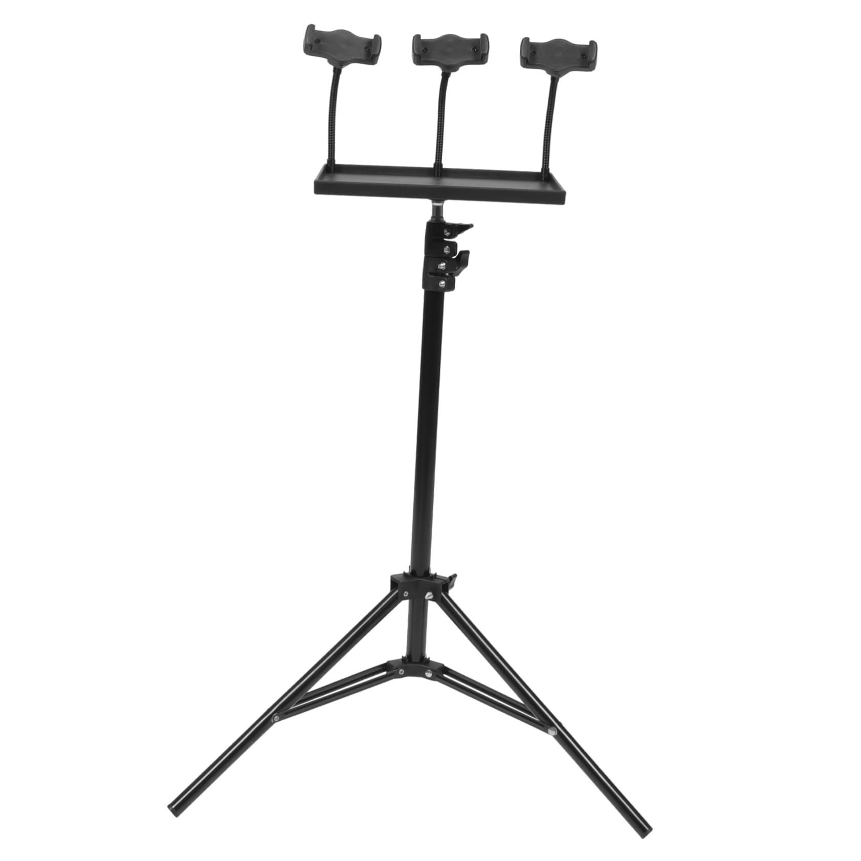 Garneck 1Set Projector Tripod Stand with Phone Holder Portable Height Projector Stand for Outdoor Use Multi Functional Tripod for Live Broadcast and Selfie