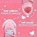 AMZKC ZKA7 Toddler Pink Blue Light Up Shoes for Girls Walking Running Tennis Casual Fashion Sport (Pink Blue Size 5)