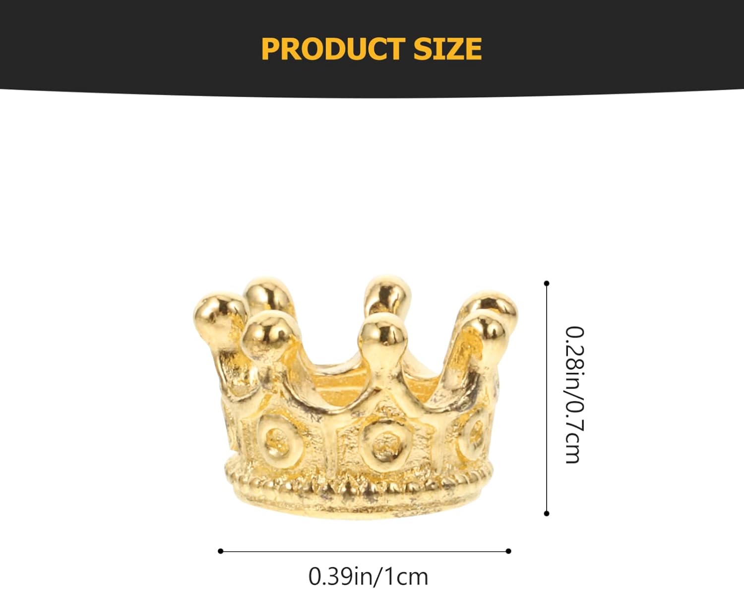 Milisten 50 Pcs Crown Charms, Alloy Crown Pendant, Vintage Tiara Spacer Bead Ornament for Keychain Earrings Bracelets Necklace DIY Jewelry Making Supplies, Gold - Image 6