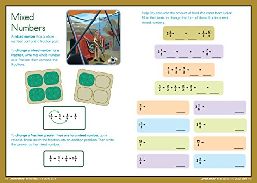 Star Wars Workbook: 4th Grade Math (Star Wars Workbooks) - Image 4