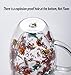 Double Glass Flower Tea Cup, Aesthetic Preserved Flower Cup, Cute Insulated Tea Cup with Handle, Heat Resistant & Lead-free Coffee Mugs, Gifts for Birthday Mother's Day, Perfect for Women Wife Mom (D)