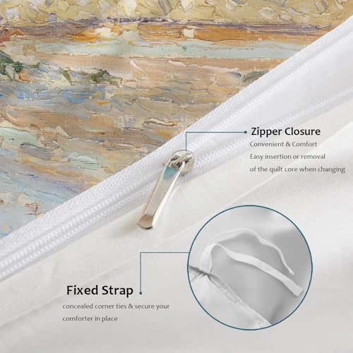 Housse de couette microfibre confortable 220x240 pour lit double facile à laver - 7