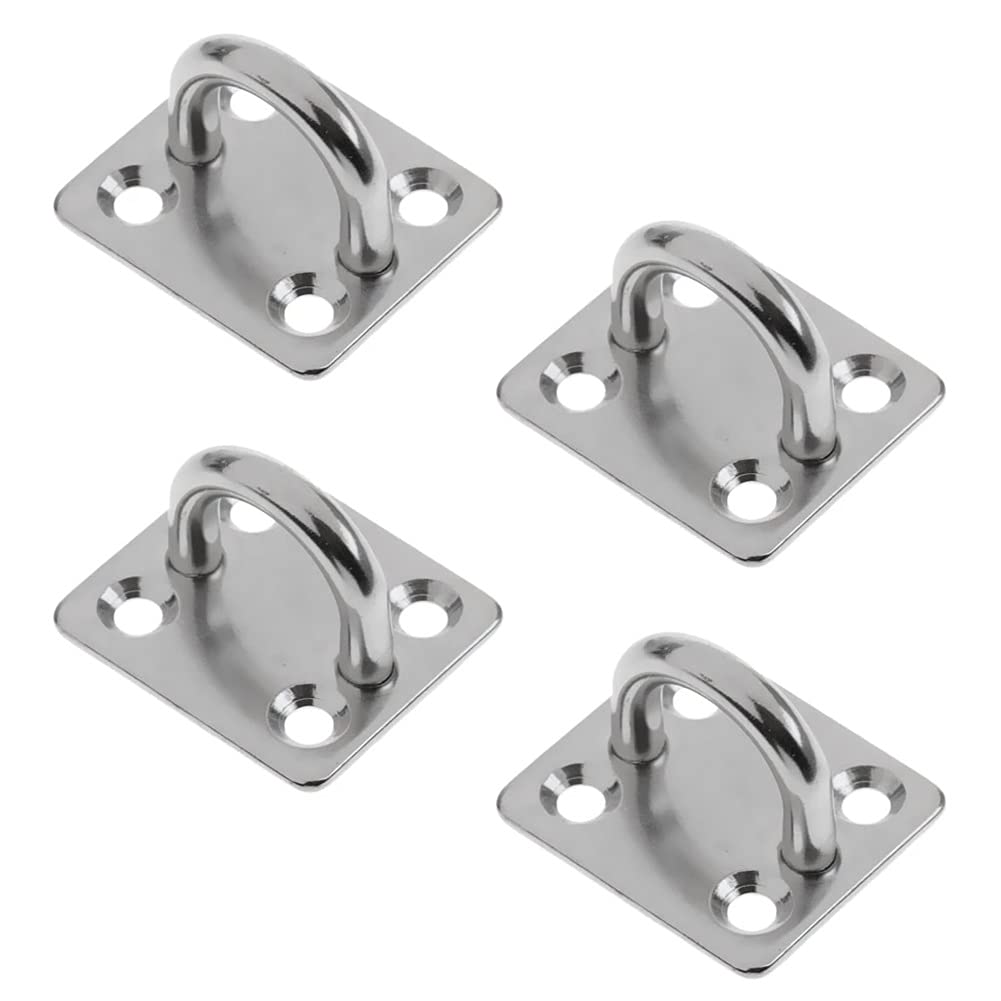 Tampon carré 5mm en acier inoxydable 304 pour voile et canoë x4