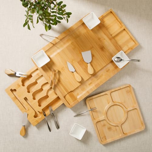 Set de tabla de cortar de bambú con 18 piezas Rustic Inspirations miniatura 7