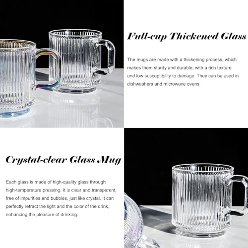 Set 2 Mugs de Vidrio 12oz con Tapa y Cuchara miniatura 3