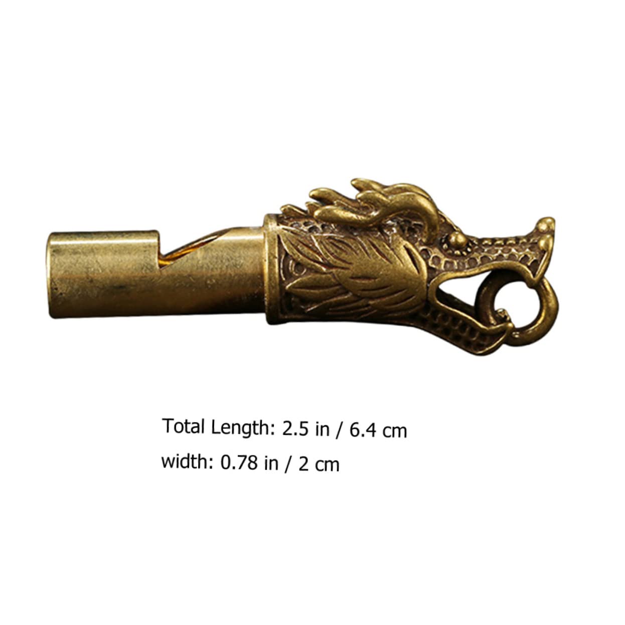 Abaodam Emergency Brass Whistle Keychain for Loud and Easy to Blow for Outdoor Activities Camping Hiking and Training Teachers and Friends