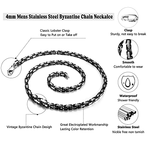 JeweBella Collana Uomo Croce Acciaio Inox Croce