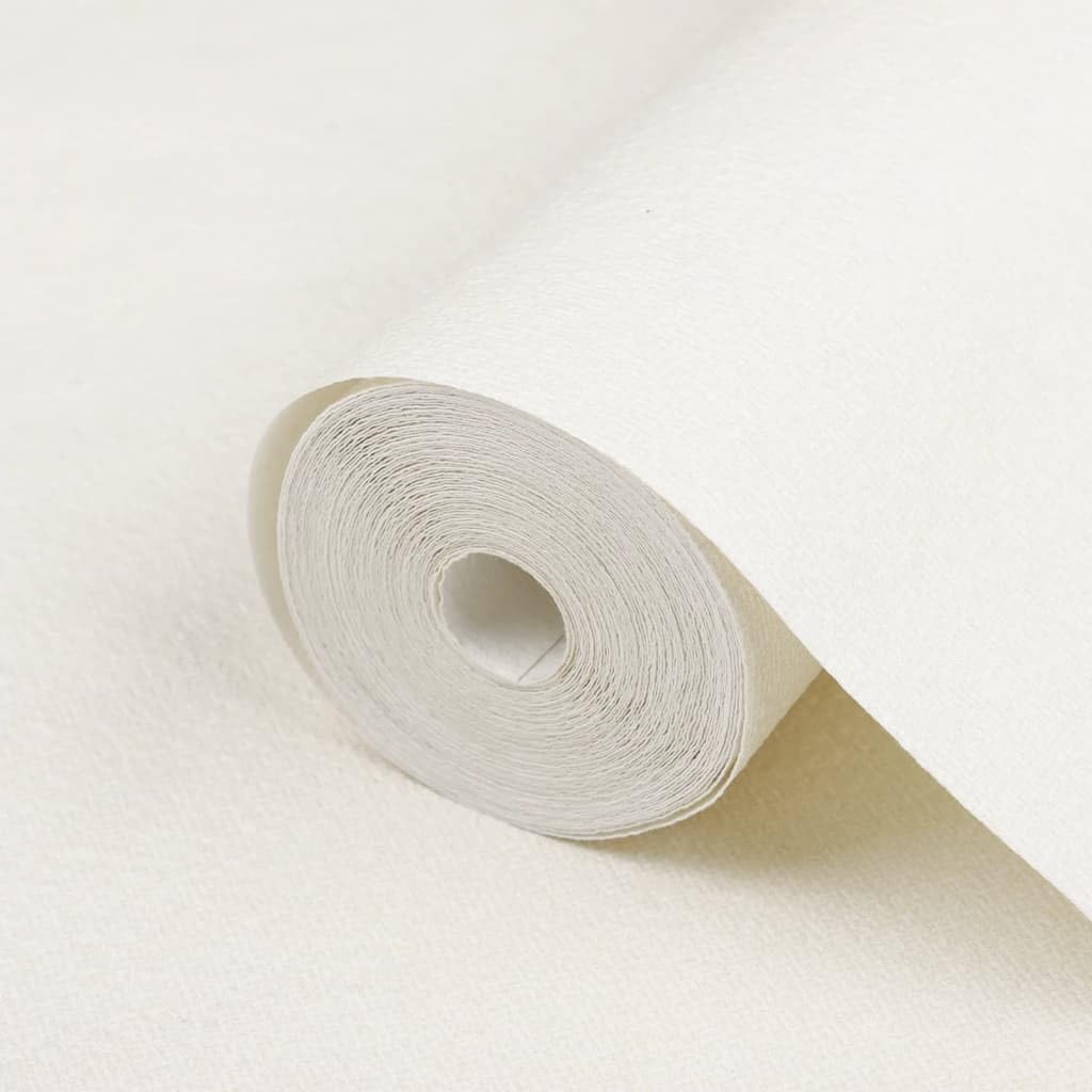 10x0,53m Vlies Tapete 3D Einfarbig Creme