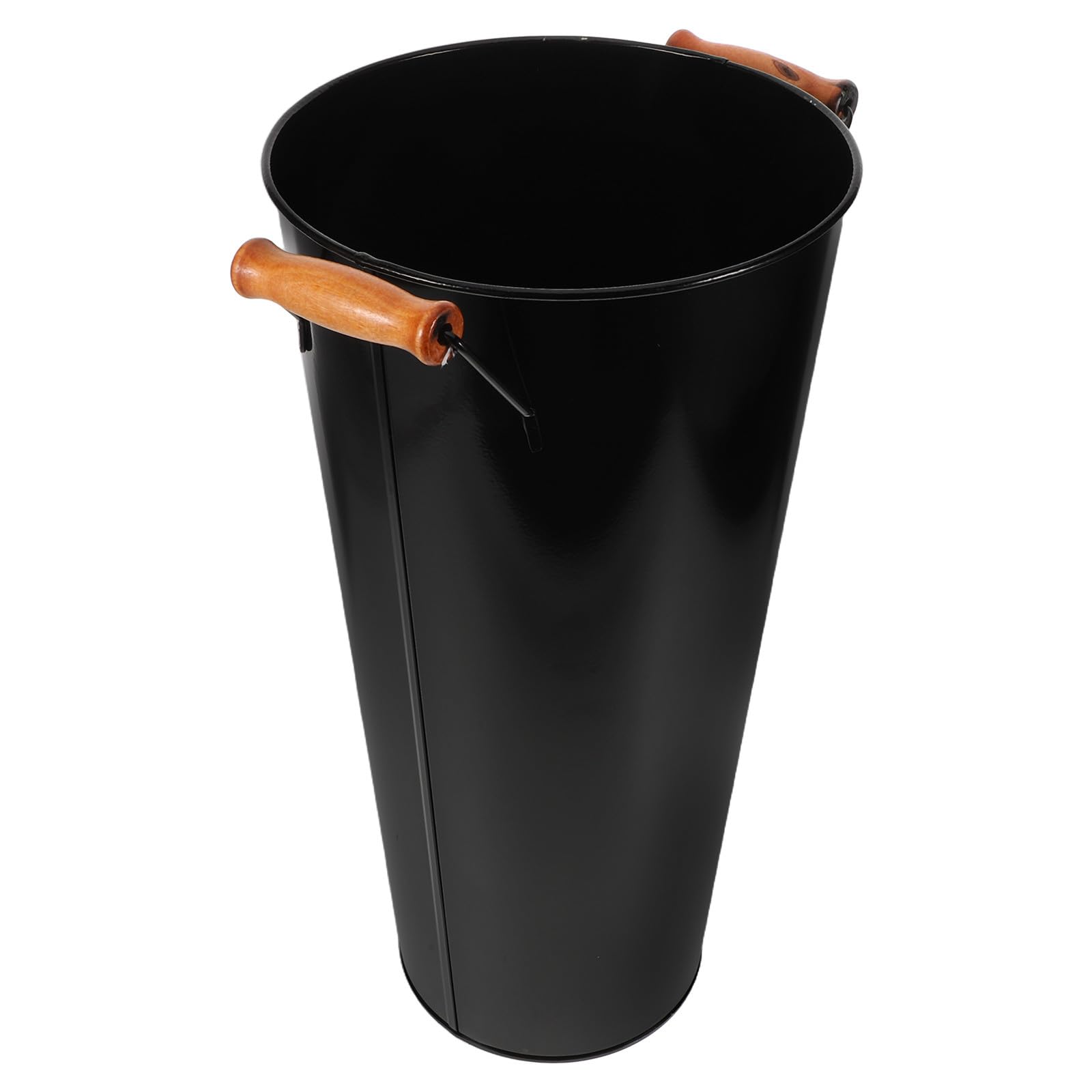 Secchio Porta Legna in Ferro con Manico Integrato Contenitore Legna da Ardere Elegante e Leggero per Interni Organizer per Stoccaggio Carbone e Tronchetti