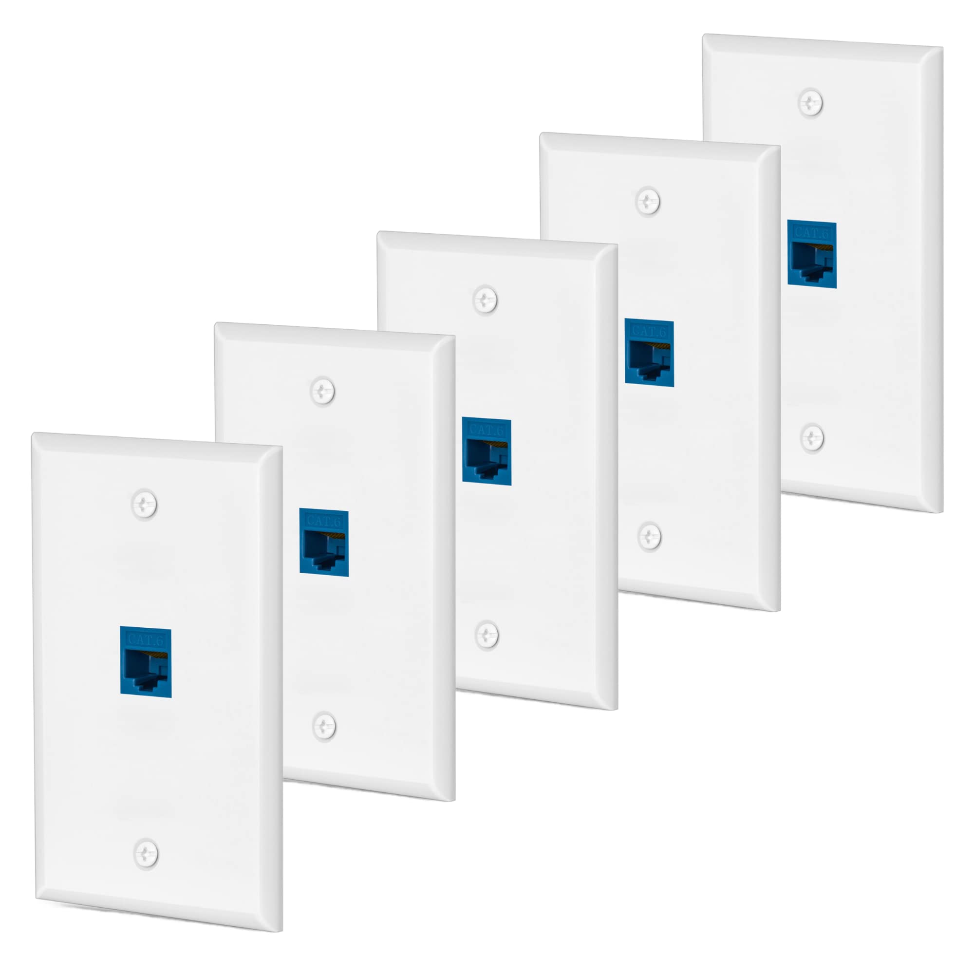 Plaque murale Ethernet Cat6 lot de 5 coupleurs RJ45 pour un débit internet stable