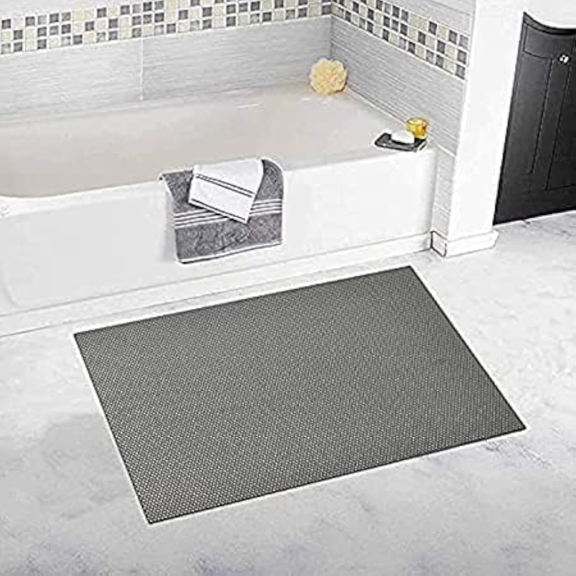 Quick Dry Absorbent Rubber Backed Bathroom Mat